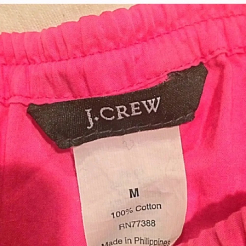 J Crew pink cotton eyelet summer mini dress